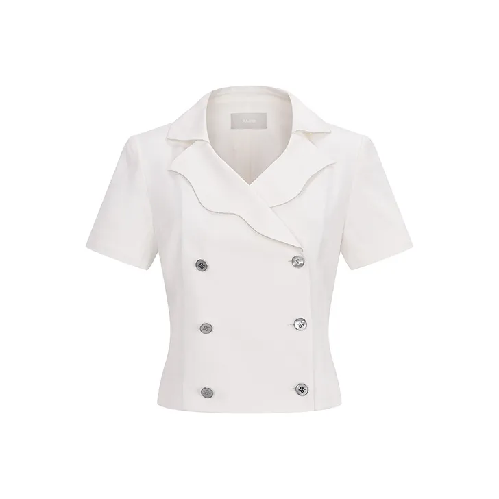 RARE Cropped Coats Women's White-0