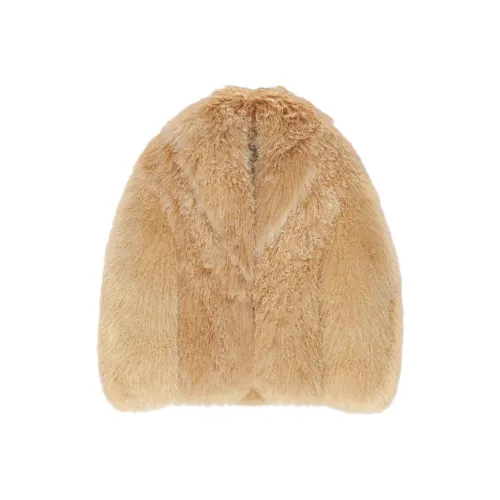 Givenchy Velvet-feel Coat Women's Khaki