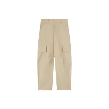 PALM ANGELS Metal Frame Carrot Pants Beige
