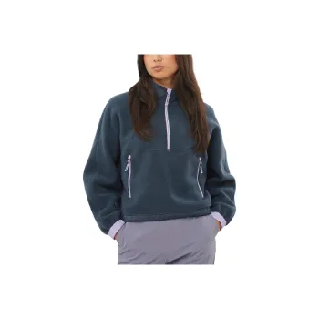 SALOMON CHROMA CROPPED Sweatshirt Women's Dark Blue