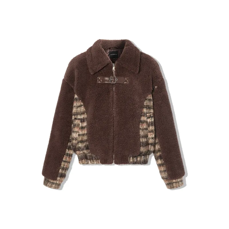 LA CRAWFISH Puffer Jacket Women's Coffee-0