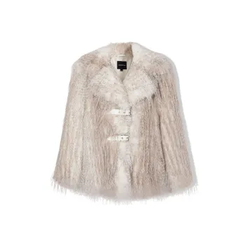 LA CRAWFISH Velvet-feel Coat Women's Paris White