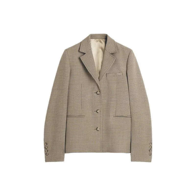 TOTEME Houndstooth Single breasted Blazer-0