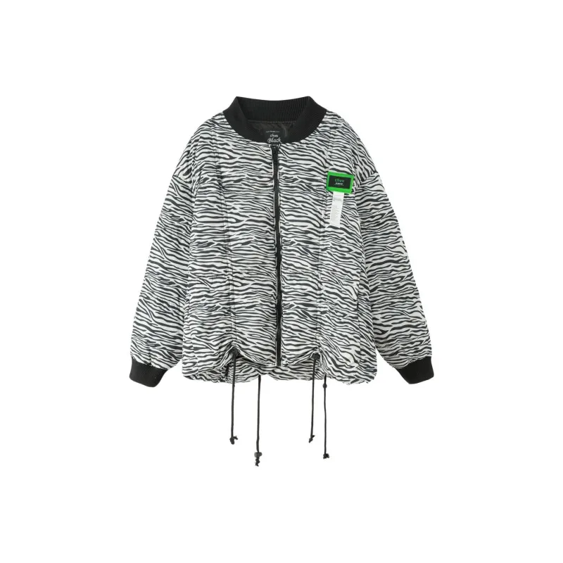 CHUU Puffer Jackets Women's Black/White-0