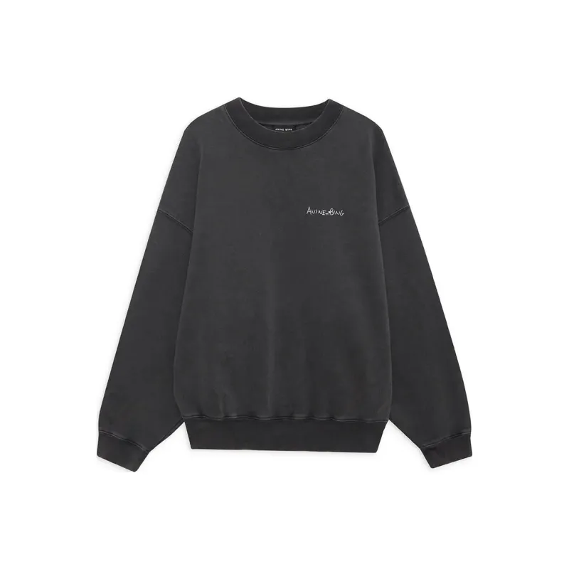Anine Bing Slogan Printed Crewneck Sweatshirt-0