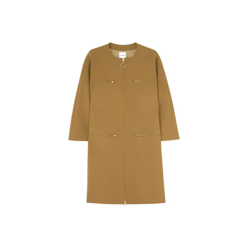 St. John Stretch-crepe Single-breasted Coat-0