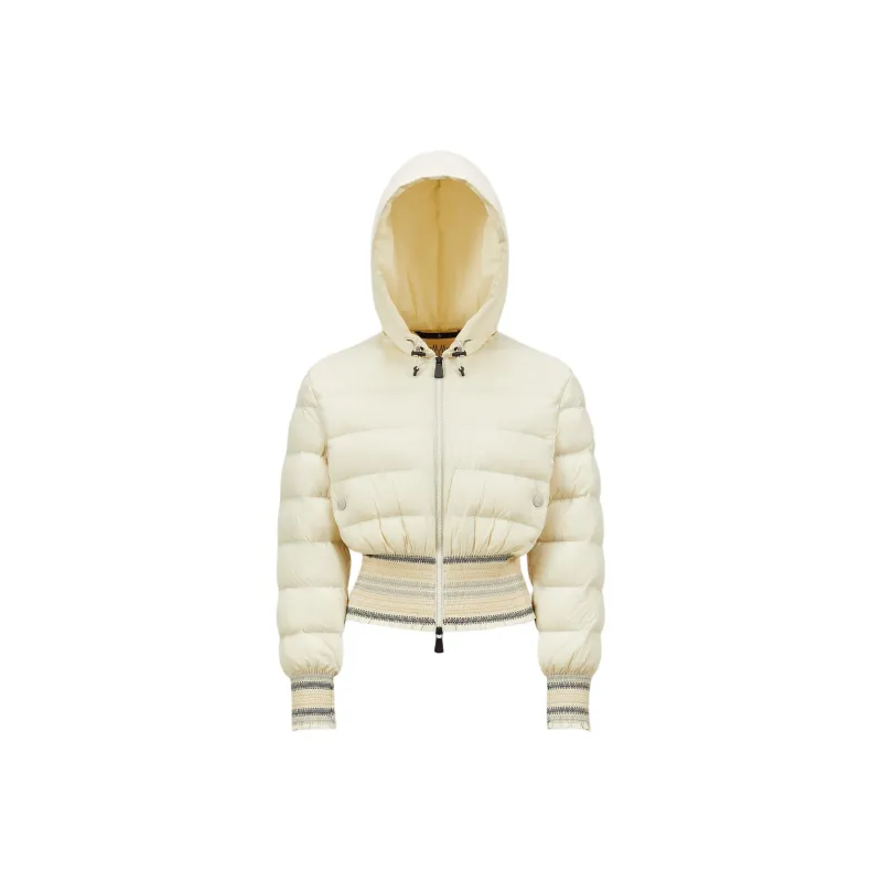 Moncler Down Jacket Women's Ivory White-0