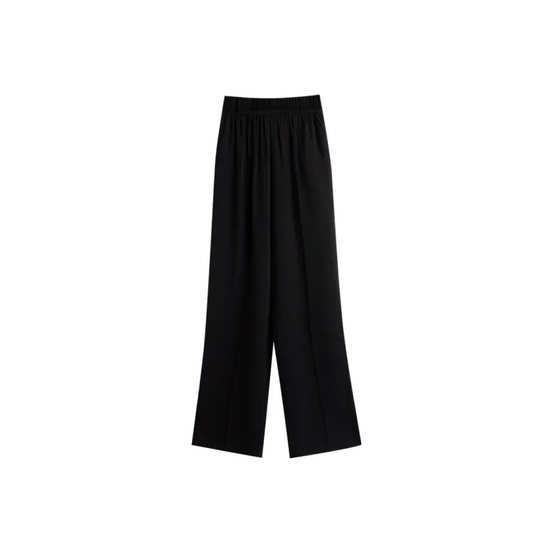 Olrain Knitted Sweatpants Women's Black-0