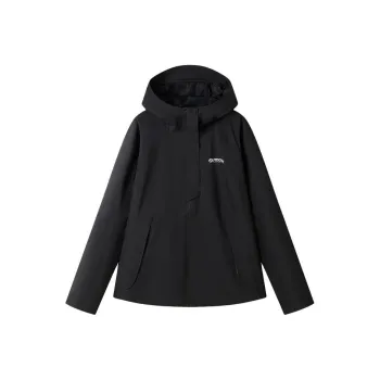 OUTDOOR PRODUCTS Waterproof And Windproof Windbreaker Jacket Women's Classic Black