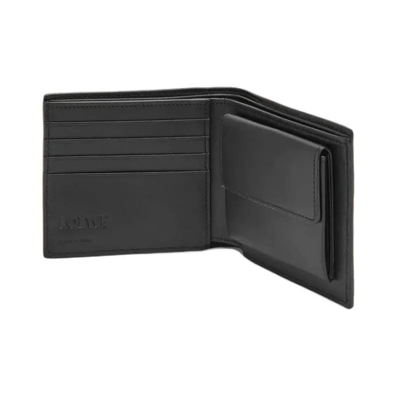 LOEWE Calfskin Wallet Men's Black-2