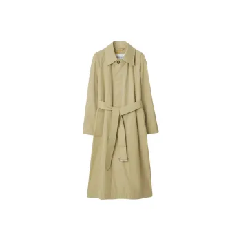 Burberry Short Bradford Car Coat Coats Women's Khaki