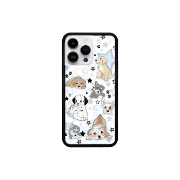Wei Xin Acrylic Material Puppy Party Phone Cases Compatible With IPhone 16/15 Pro Max/Apple 13/14 Pro/Max