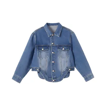 Demana Denim Jacket Women's Medium Denim Blue