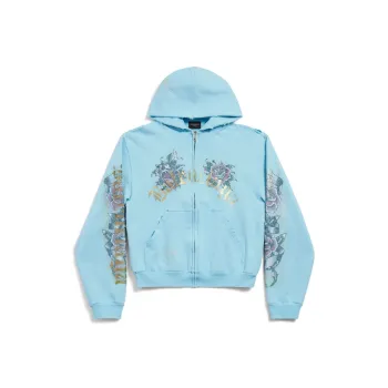 Balenciaga Sweatshirt Slim Fit Women's Blue