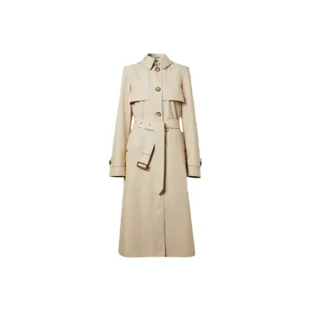 Burberry Trench Coats Women's White