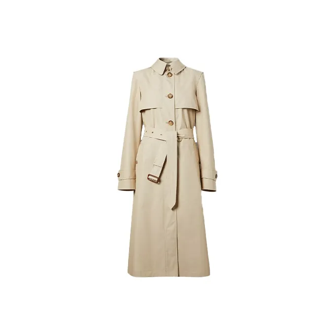 Burberry Trench Coats Women's White-0