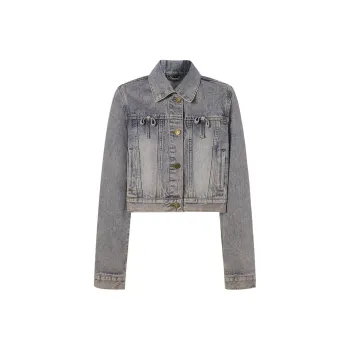LA CRAWFISH Denim Jacket Women's Blue