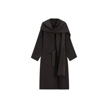Massimo Dutti Coats Women's Light Gray