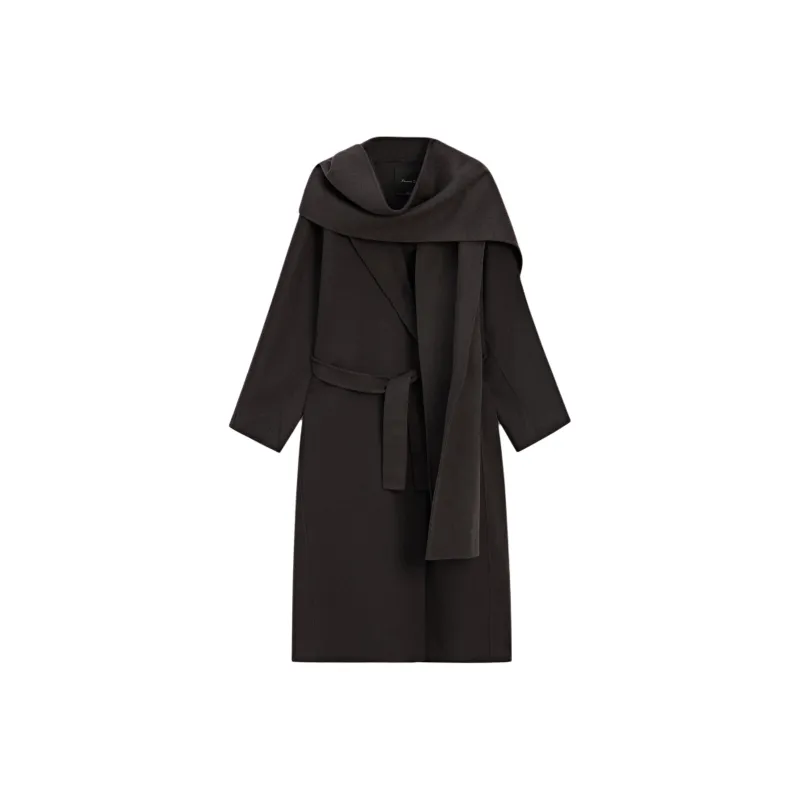 Massimo Dutti Coats Women's Light Gray-0
