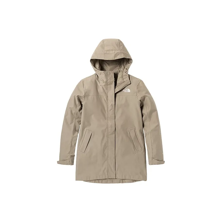THE NORTH FACE City Outdoor Collection Waterproof, Windproof, And Breathable Windbreaker Jacket Women's Khaki-0