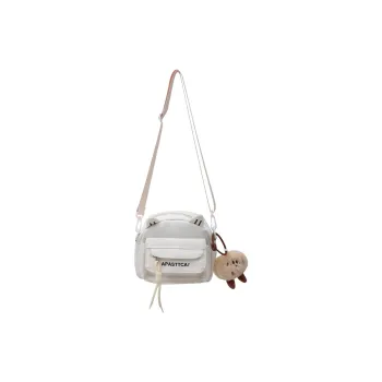 Single Warehouse Nylon Shoulder Bag Regular Women's White/Pink/Blue/Black