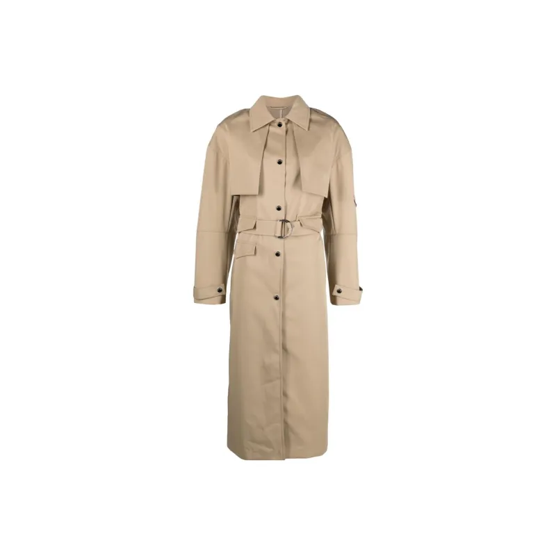 NANUSHKA Trench Coat Women's Brown-0