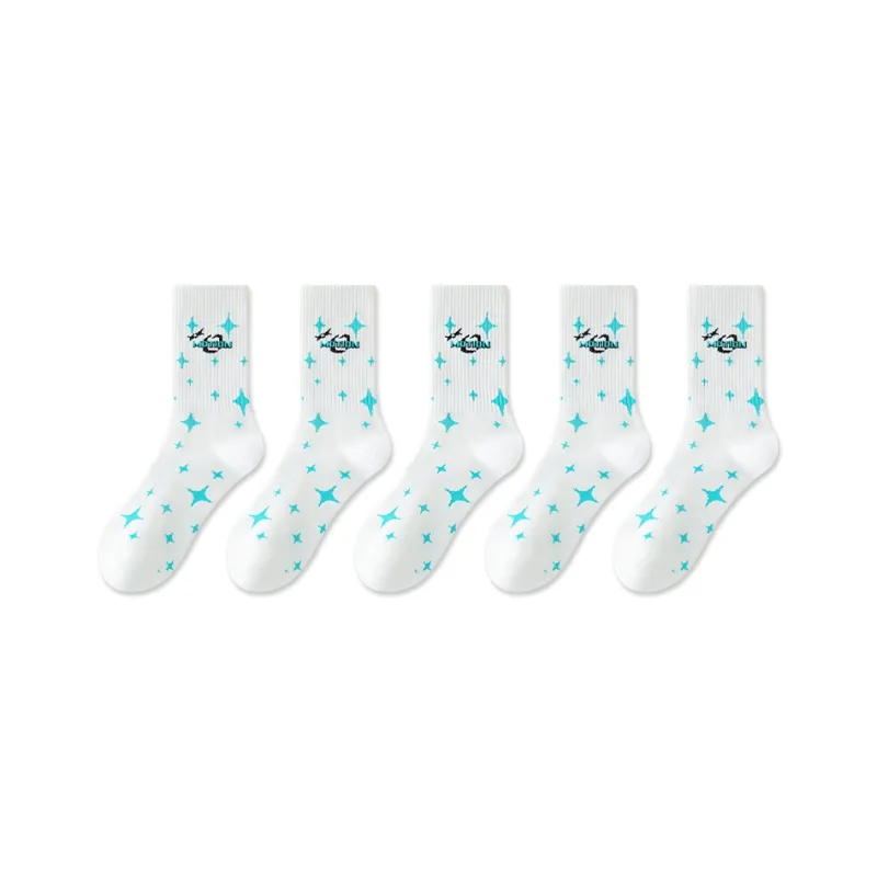Taste The Color Mid Calf Socks Women's 5 Pack-9