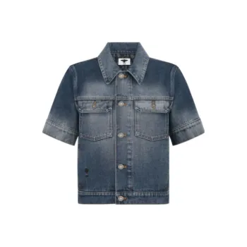 DIOR SS24 Denim Jacket Women's Blue