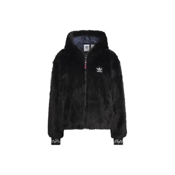 Adidas Originals x FEIFEI RUAN Velvet feel Coat Women's Black