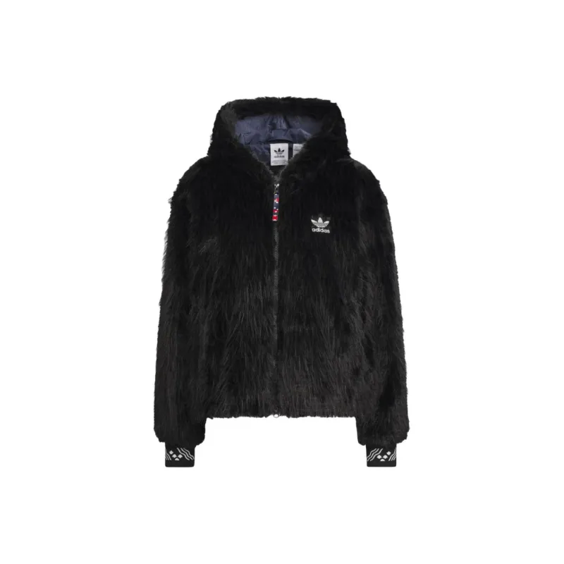 Adidas Originals x FEIFEI RUAN Velvet feel Coat Women's Black-0