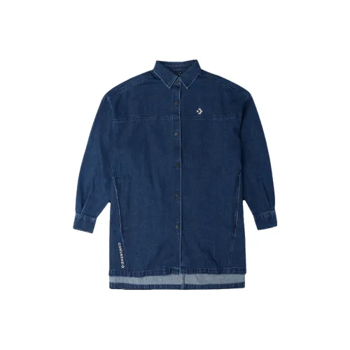 Converse Denim Jackets Women's Blue