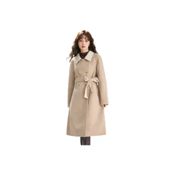 SMEN Coats Women's Khaki