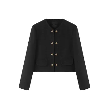 PEACEBIRD Cropped Coats Women's