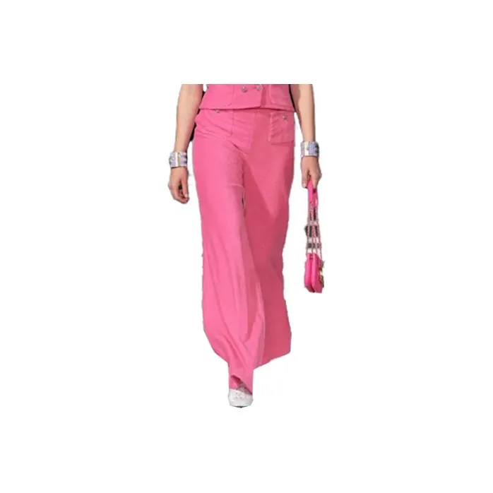 CHANEL SS24 Casual Pants Women's Pink-0