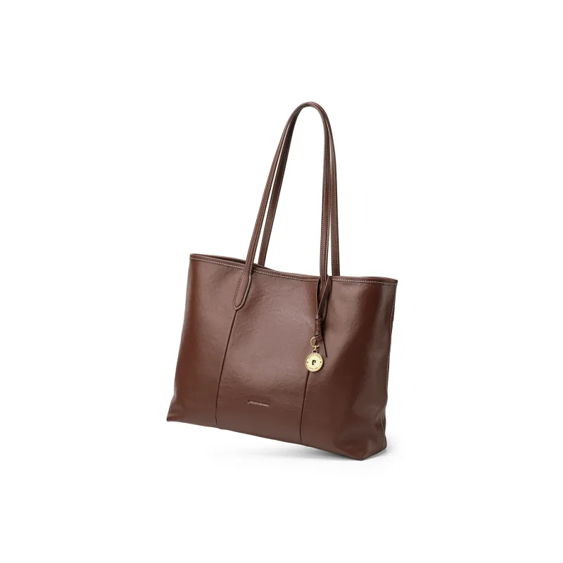 PIERRE CARDIN Top Grain Cow Leather Tote Bag, Shoulder Bag Regular Women's Black/Brown/Burgundy-9