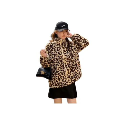 Tonlion Velvet-feel Coat Women's White Apricot