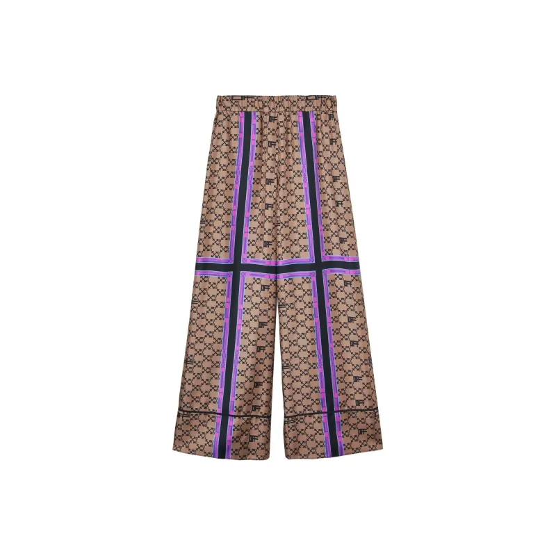 OFF WHITE Monogram Silk Pants Multi-0