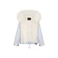 Haze Blue Cropped Silhouette Pique+White Snow Fox