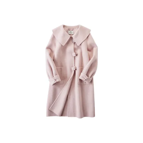 XIANGYING Coats Women's Pink