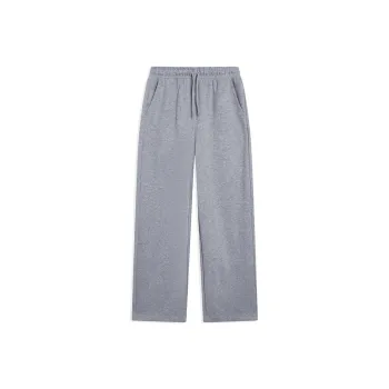 LiNing Sports Life Collection Knitted Sports Pants Women's Heather Gray Sharkskin Gray