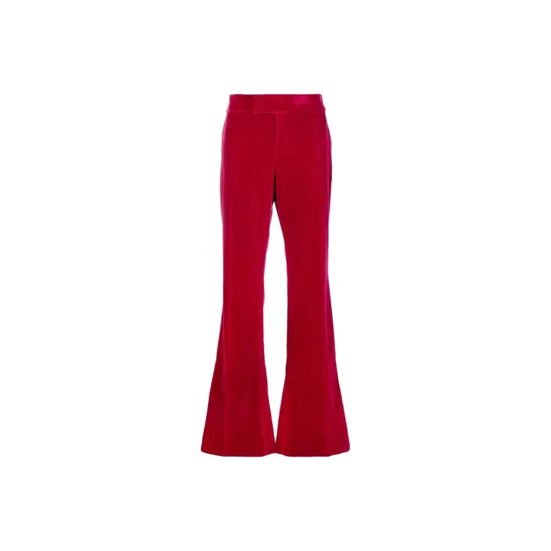 TOM FORD Velvet Bootcut Trousers-0
