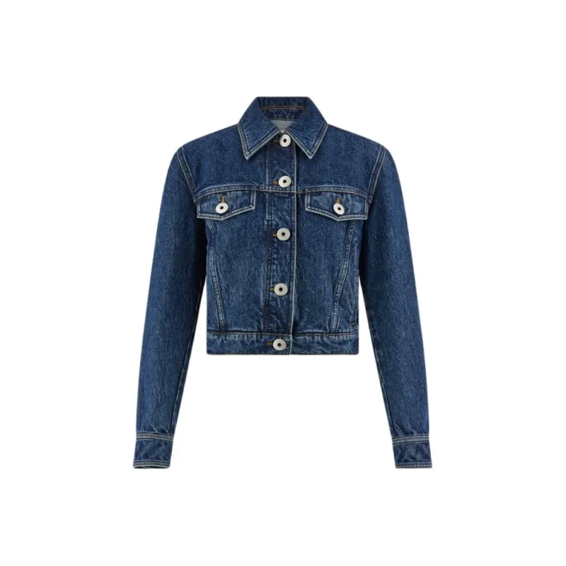 FERRAGAMO FW24 Denim Jacket Women's Blue-0