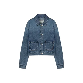 Teenie Weenie Cropped Coats Women's Medium Blue