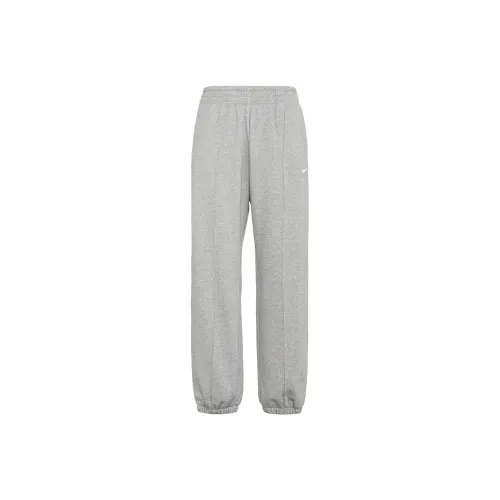 Nike Women's Sportswear Collection Essential Fleece Trousers Dark Grey Heather/White