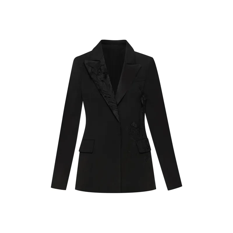 OSCAR DE LA RENTA Flora & Fauna Embroidered Blazer-0