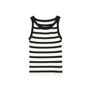 3COLOUR Knitwear Women's Black White Stripes