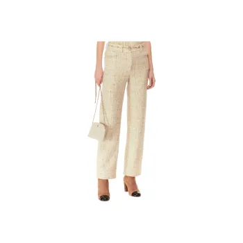 CHANEL 24 New Fall And Winter Arrivals Casual Pants Women's Ivory