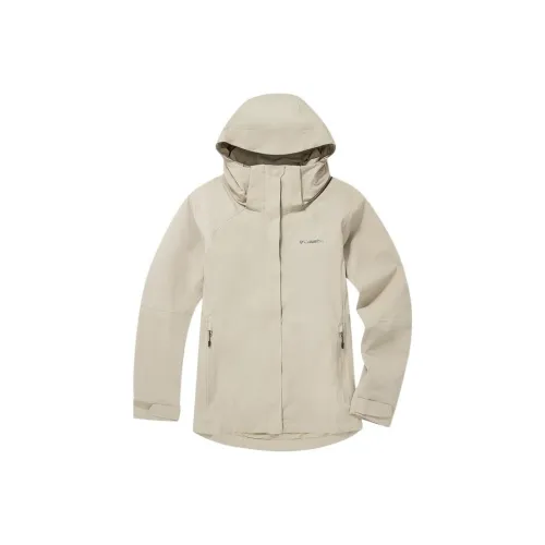 Columbia Outdoor Hiking Waterproof Windbreaker Jacket Women's Gray