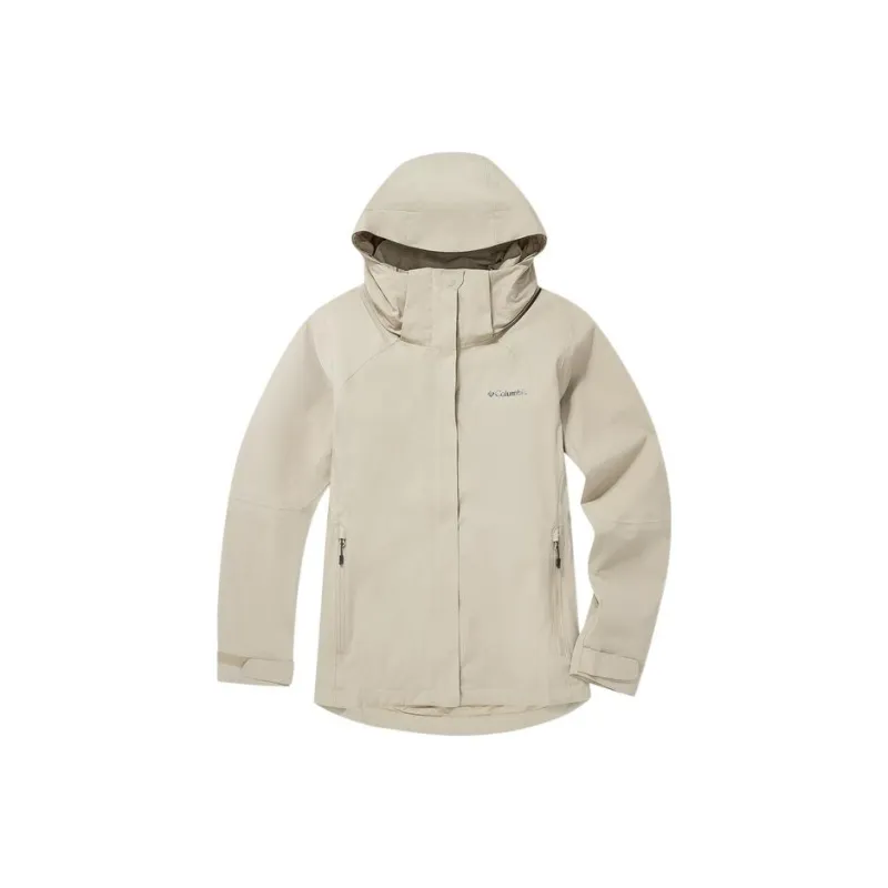 Columbia Outdoor Hiking Waterproof Windbreaker Jacket Women's Gray-0