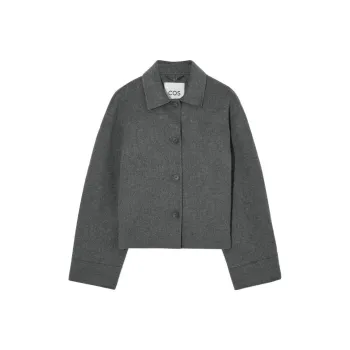 COS Cropped Coats Women's Gray